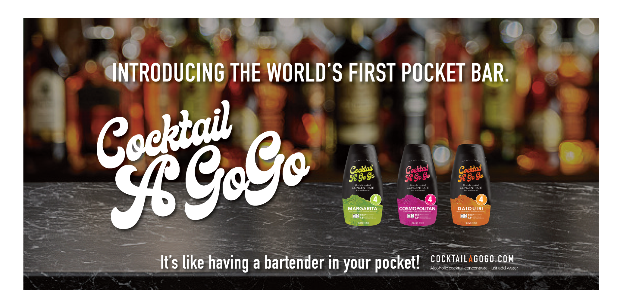 Cocktail A Go Go — Brand / Packaging / Campaign